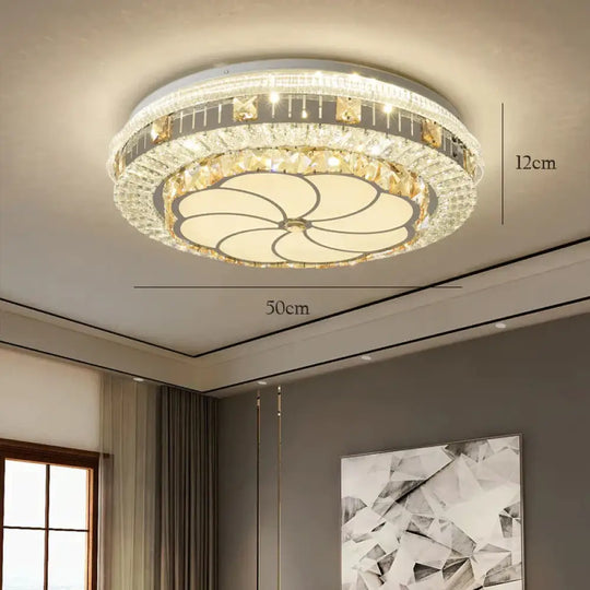 Led Ceiling Lamp Main Light In The Bedroom Simple Atmosphere Household Dining Room Lamps Gold / C