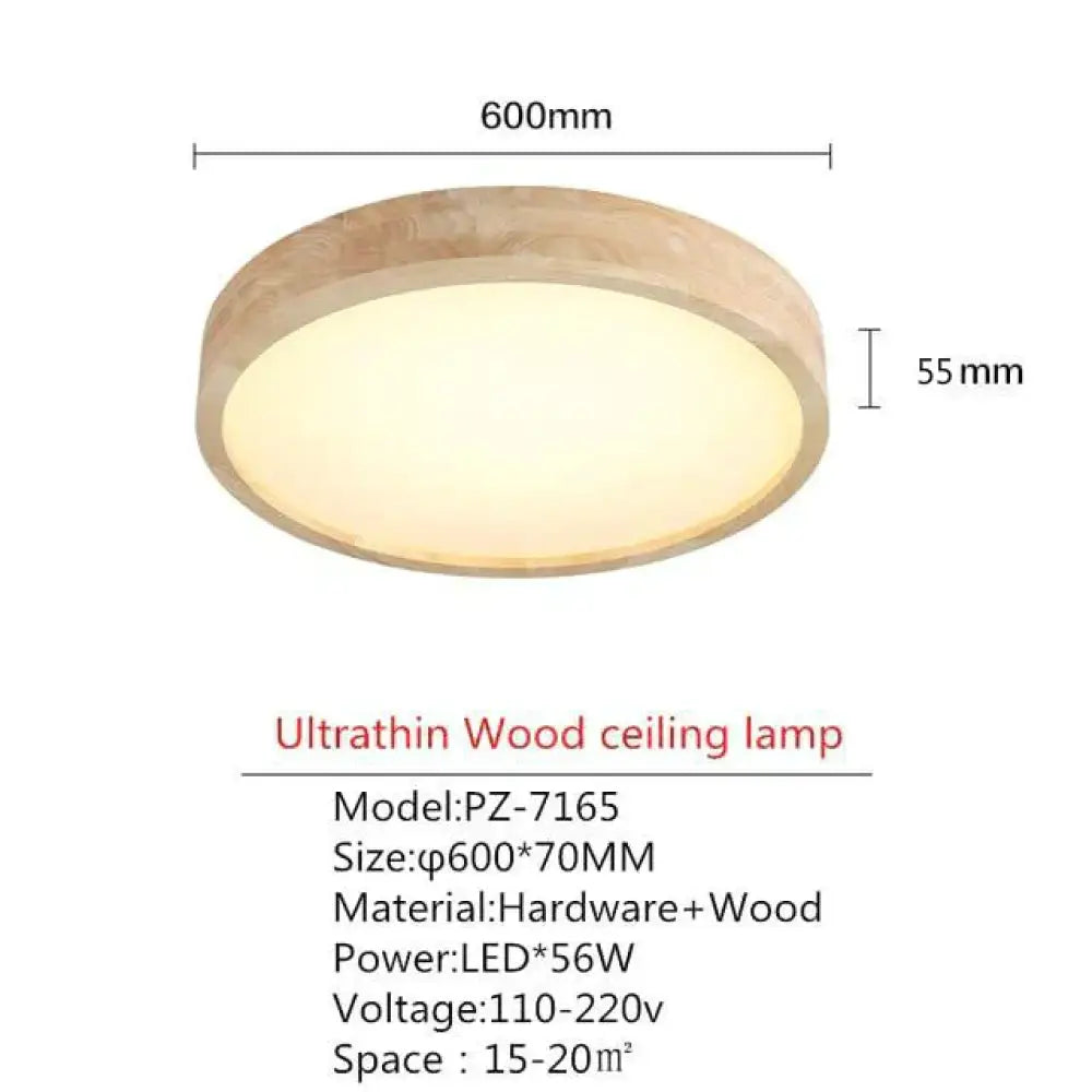 Led Ceiling Light Modern Lamp Panel Living Room Round Lighting Fixture Remote Control Diameter 60Cm