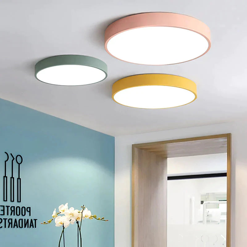 Led Ceiling Light Modern Panel Lamp Lighting Fixture Surface Mount Flush Remote Control