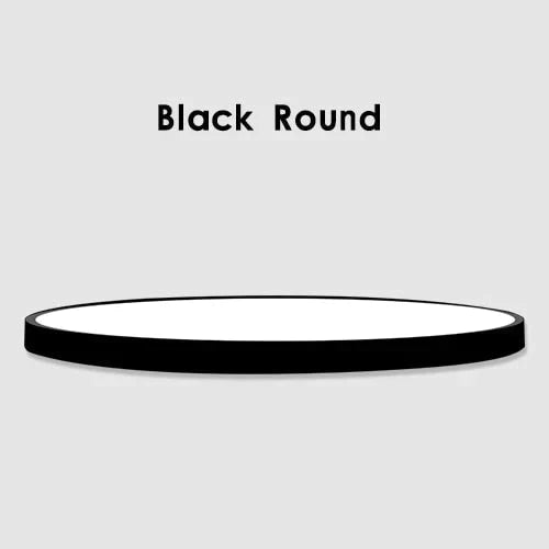 Led Ceiling Light Modern Panel Lamp Lighting Fixture Surface Mount Flush Remote Control Black Round