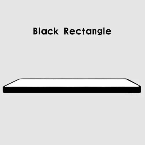 Led Ceiling Light Modern Panel Lamp Lighting Fixture Surface Mount Flush Remote Control Black