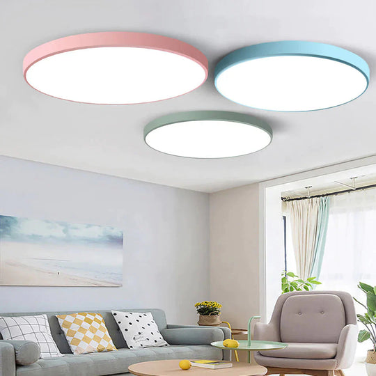 Led Ceiling Light Modern Panel Lamp Lighting Fixture Surface Mount Flush Remote Control