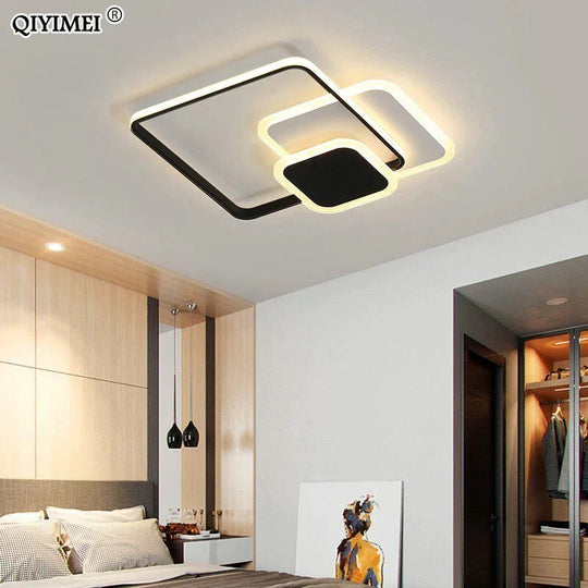 Led Ceiling Lights Living Room Bedroom Round Square Design Lighting Fixtures Dimmable Modern Dome