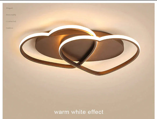 Led Chandelier Ceiling Lamp Modern Lighting Plafondlamp Heart - Shaped Light For Living Room