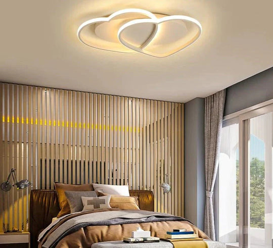 Led Chandelier Ceiling Lamp Modern Lighting Plafondlamp Heart - Shaped Light For Living Room