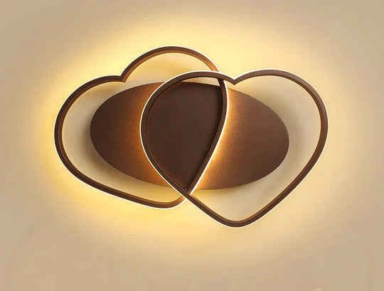 Led Chandelier Ceiling Lamp Modern Lighting Plafondlamp Heart - Shaped Light For Living Room