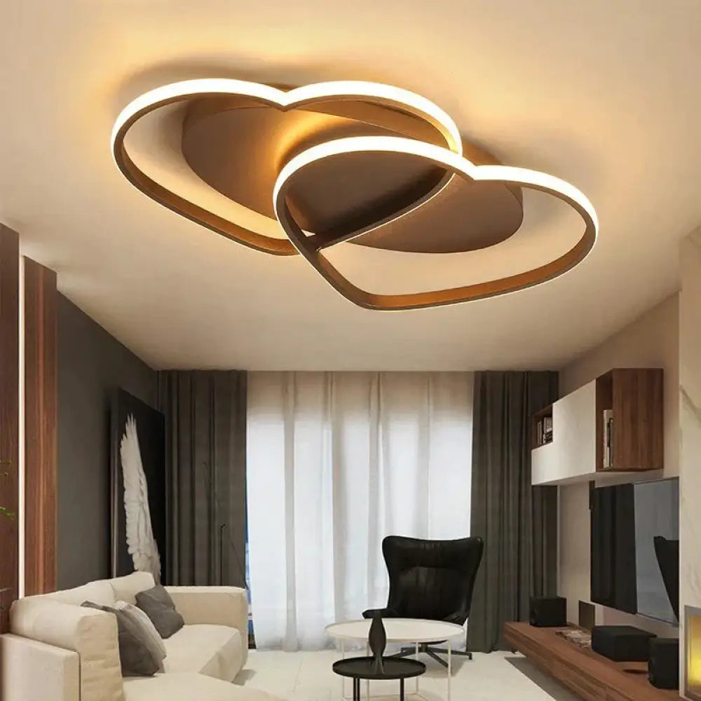 Led Chandelier Ceiling Lamp Modern Lighting Plafondlamp Heart - Shaped Light For Living Room