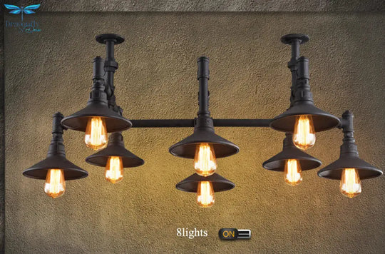 Led E27 Rustic Iron Pipe Led Lamp.led Light.pendant Lights.led Pendant Lamp For Foyer Dinning Room