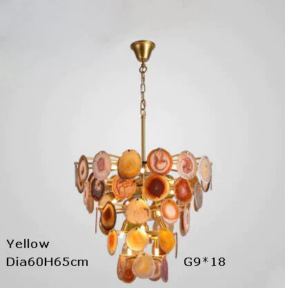 Led G9 Postmodern Iron Agate Designer Led Lamp Light.pendant Lights.pendant Lamp.pendant Light For