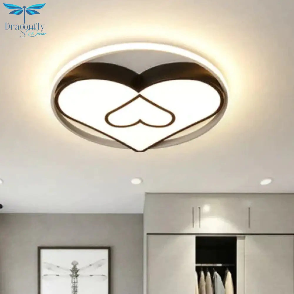 Led Lamp Simple Modern Warm Romantic Round Room Ceiling