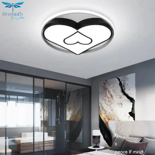 Led Lamp Simple Modern Warm Romantic Round Room Ceiling