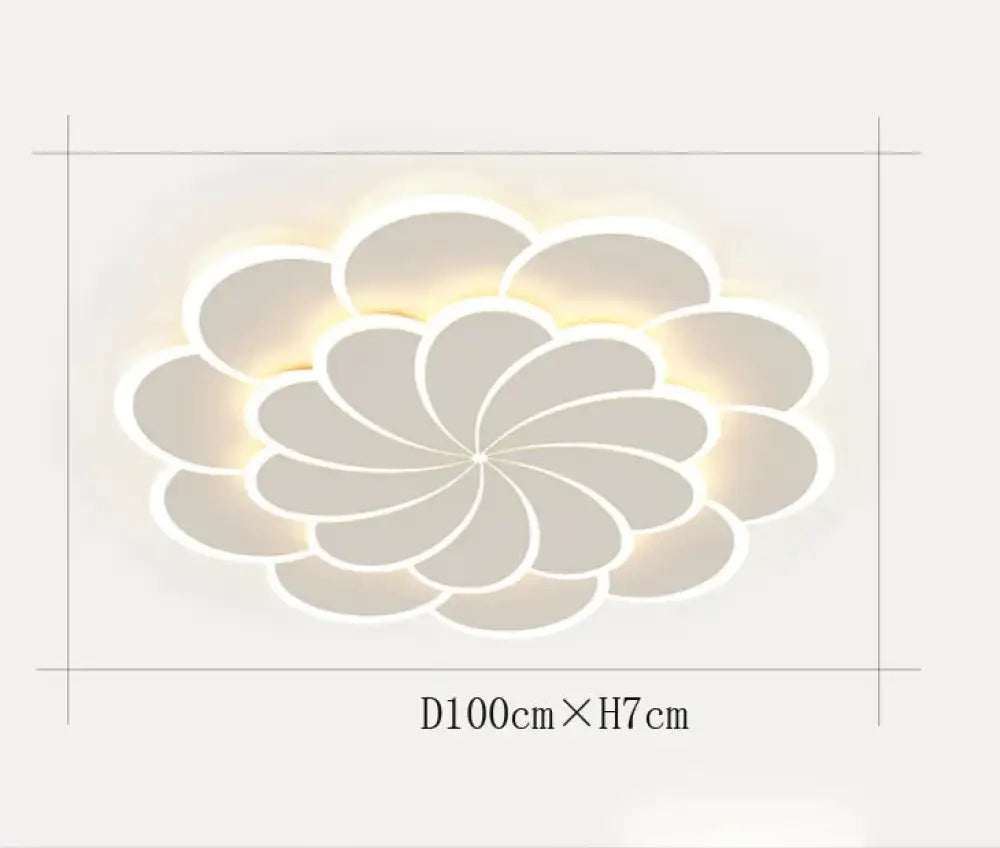 Led Living Room Lamp Simple Atmosphere Main Creative Personality Flower Hall Ceiling White /