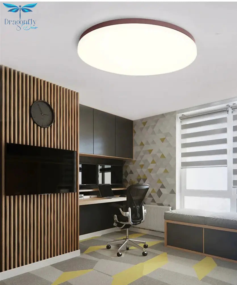 Led Macaron Ceiling Light Lamp Modern Panel Fixture Bedroom Children Remote Living Room Hall