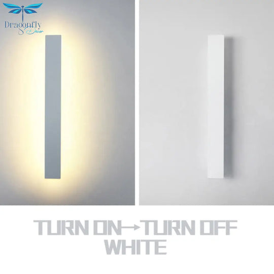 Led Modern Long Wall Lamp Indoor Light Surface Mounted Living Room Sofa Background Sconce Nordic