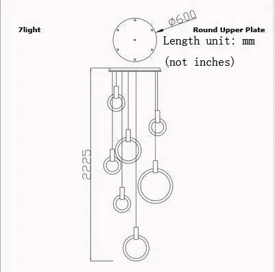 Led Nordic Wooden Iron Acryl Rings Diy Lamp Light.pendant Lights.pendant Lamp.pendant Light For