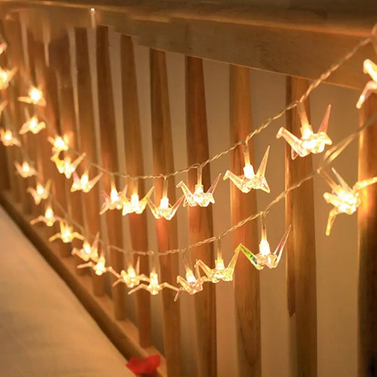 Led Paper Cranes Fairy Lights: Ideal For Gazebo Festivities And Holiday Celebrations Paper Cranes