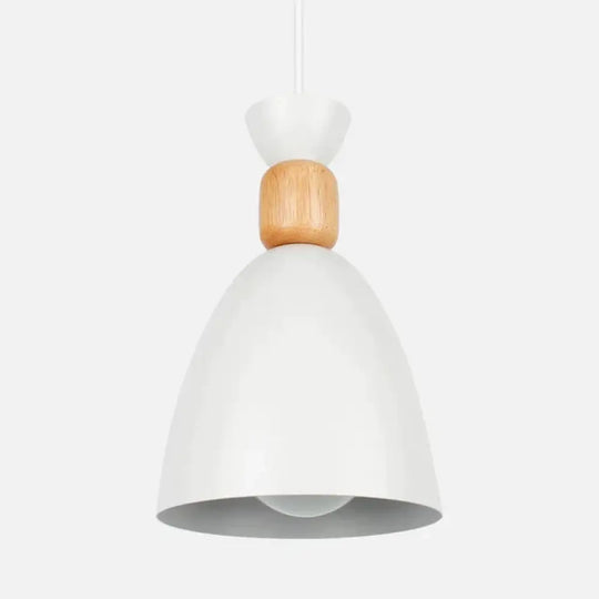 Led Pendant Lamp Modern Hanging Lights Lighting Wood For Restaurant Dining Room Bedroom White No
