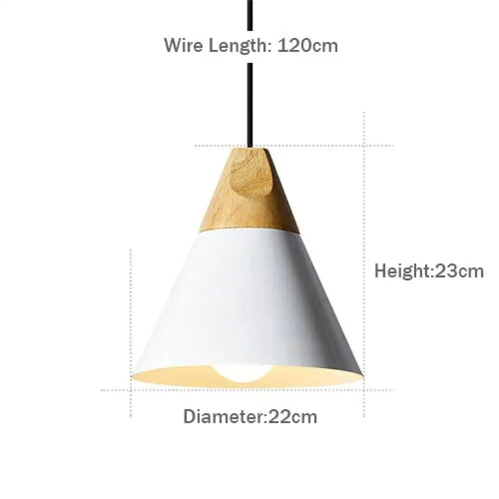 Led Pendant Lights Aluminum Wood Lamps E27 Modern Hang Lamp Kitchen Restaurant Bar Bedroom Living