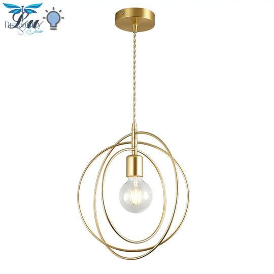 Led Pendant Lights: Golden E27 Hanging Lamp For Living Room Decoration And Kitchen Lighting Light