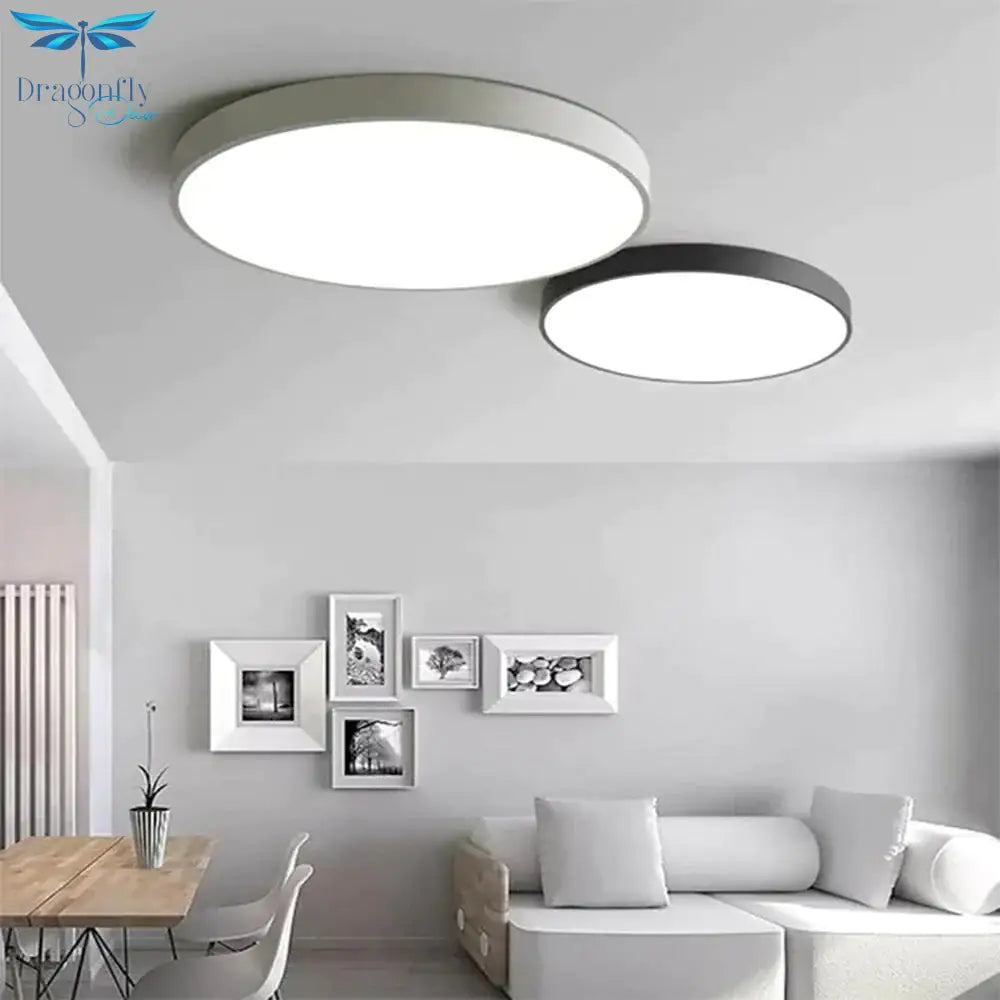 Led Simple Ceiling Lights 5Cm Bedroom Study Room Remote Lamp Modern Plafonnier Led Lighting Home