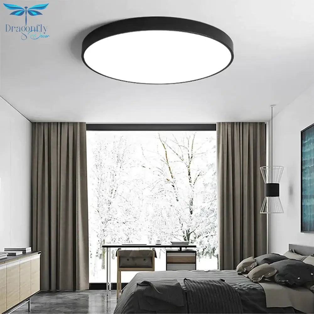 Led Simple Ceiling Lights 5Cm Bedroom Study Room Remote Lamp Modern Plafonnier Led Lighting Home