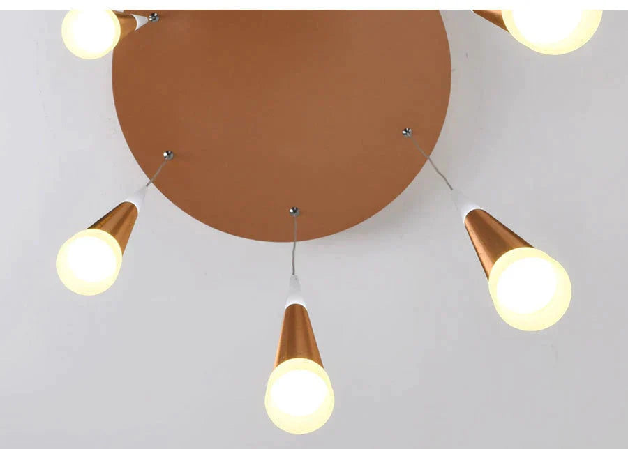 Led Simple Pendant Lights Gold Lamp For Living Room Lustre Ceiling Fixtures