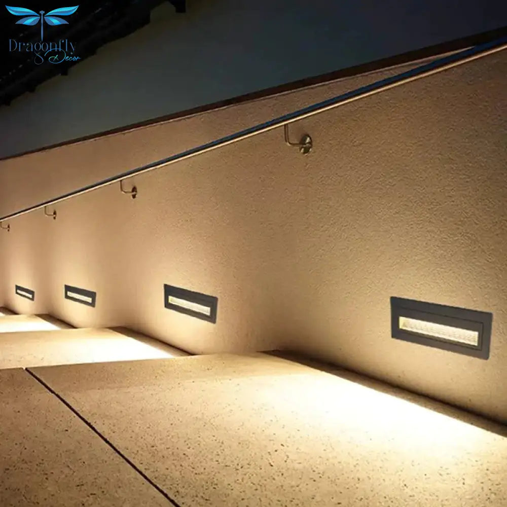 Led Stair Light Step Lights 6W Smd 210*60Mm Aluminum Outdoor Indoor Waterproof Embedded Staircase