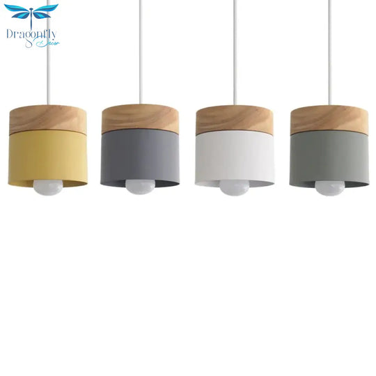 Led Wood Pendant Light Modern Nordic Lamp Lighting Bedroom Bedside Study Corridor Hotel Lamps
