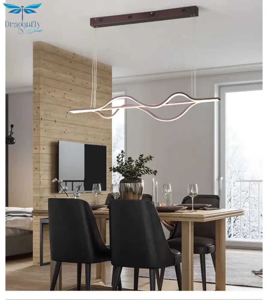 Length 1000Mm 37W Dimmable Rc New Arrival Modern Led Pendant Lights For Dining Room Kitchen Bar Lamp