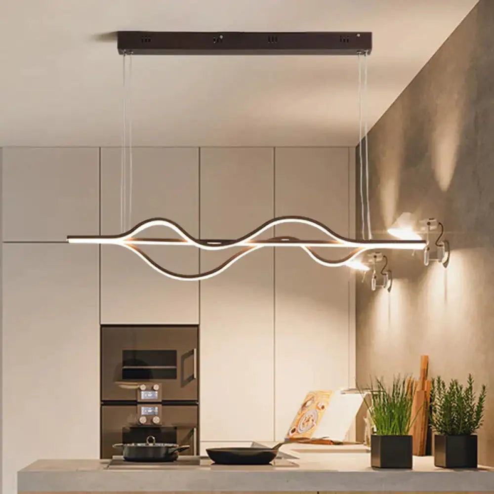 Length 1000Mm 37W Dimmable Rc New Arrival Modern Led Pendant Lights For Dining Room Kitchen Bar Lamp