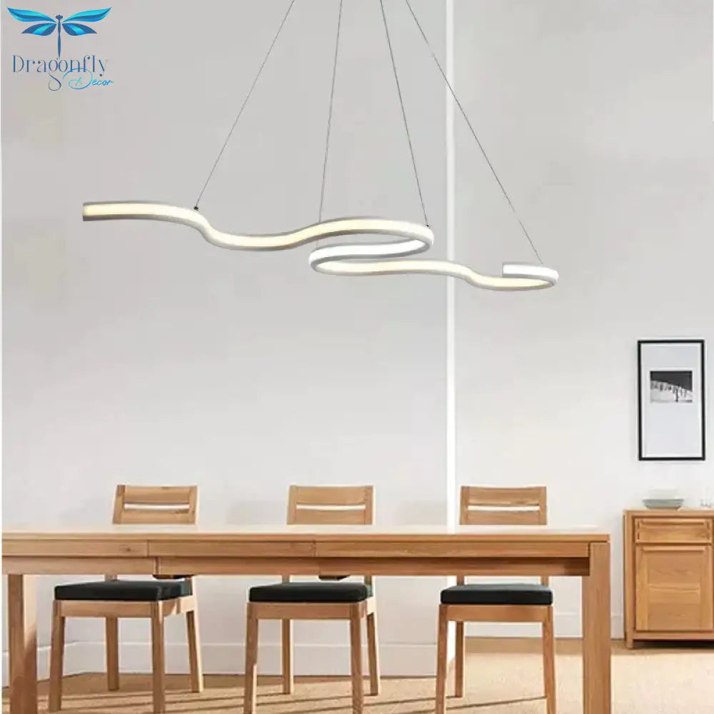 Length 1200Mm Modern Led Hanging Pendant Lights Dining Kitchen Room High Brightness Suspension