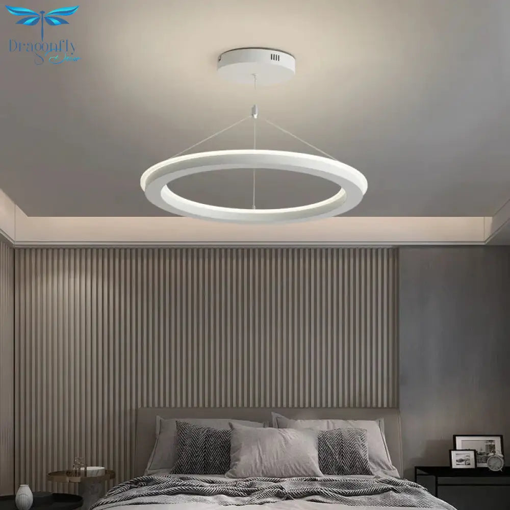 Light In The Bedroom Led Modern Minimalist Chandelier Diffuse Reflection Creative Dining Room Lamp