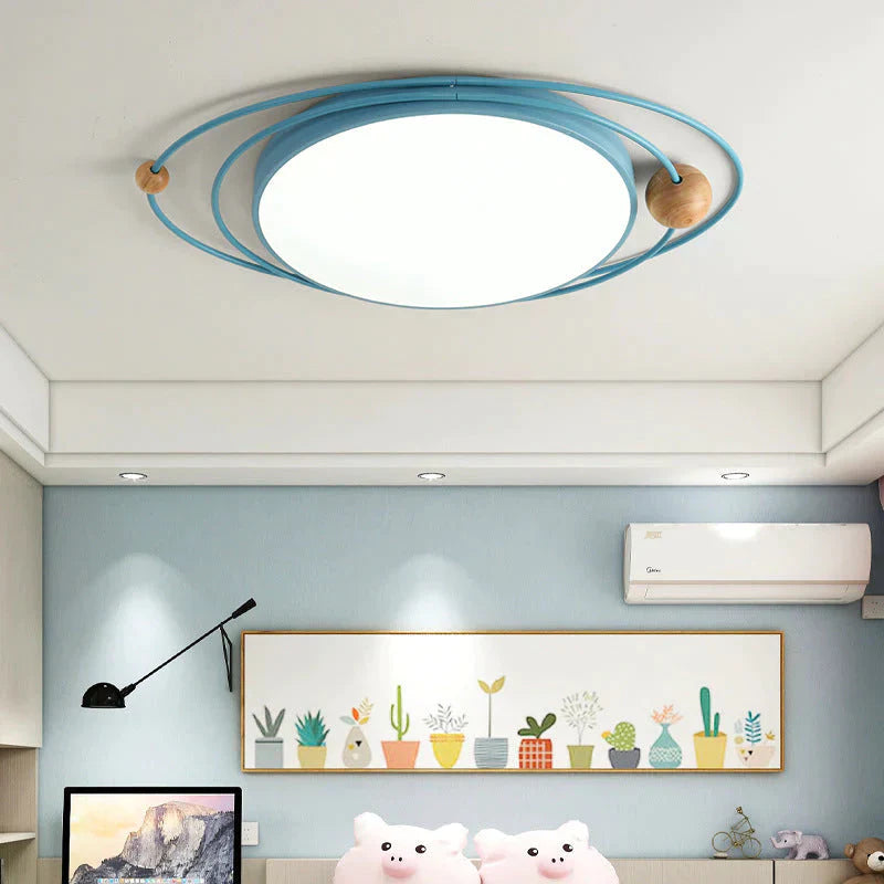 Light In The Bedroom Nordic Minimalist Modern Creative Planet Lights Multicolor Led Ceiling Lamps