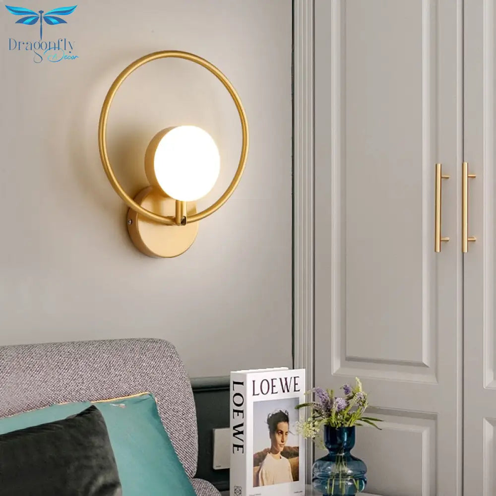 Light Luxury Modern Wall Lamp Ac90 - 260V Living Room Tv Background Aisle Nordic Master Bedroom