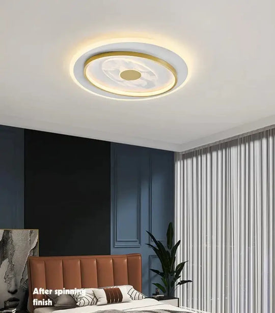 Living Room Ceiling Lamp Creative Feather Light Luxury Led Lamps Round / White Light