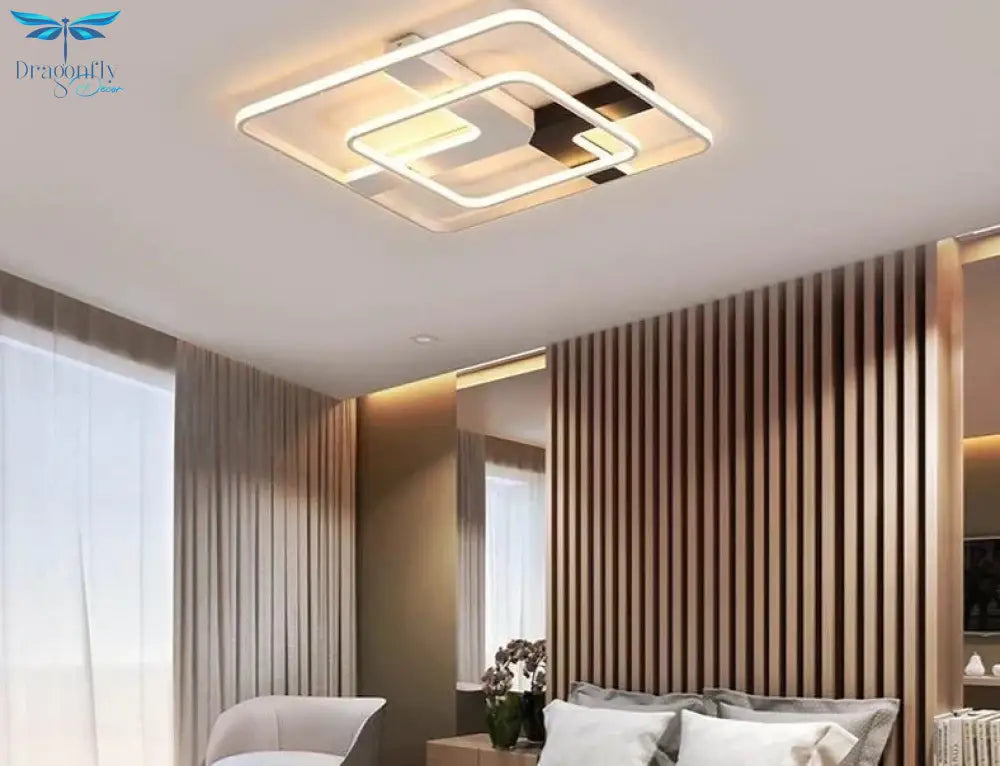 Living Room Ceiling Lamp Square For 10 - 25 Meteres Bedroom Dimmer Light Fixtures Lamparas De Techo