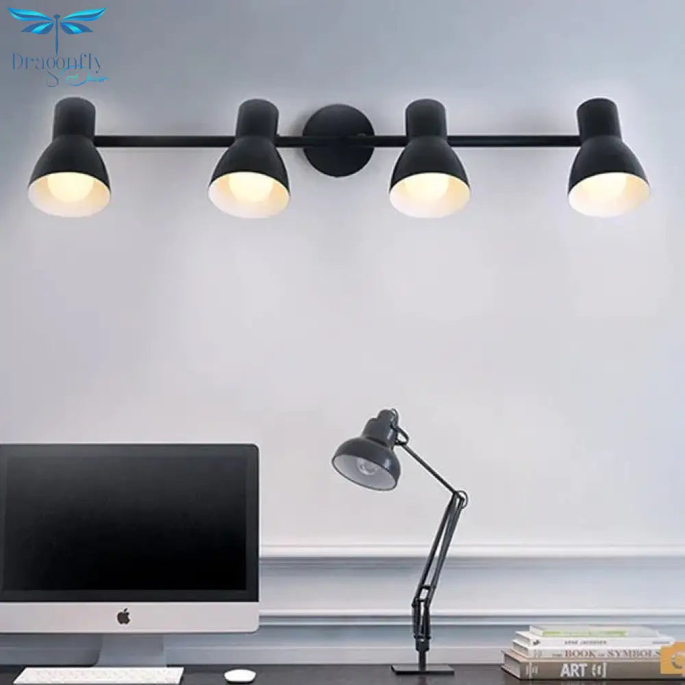 Living Room Desk Reading Wall Lamp Restaurant Ceiling Black Horn Multi - Head