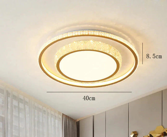 Living Room Lamp Simple Atmosphere Led Ceiling Crystal Bedroom