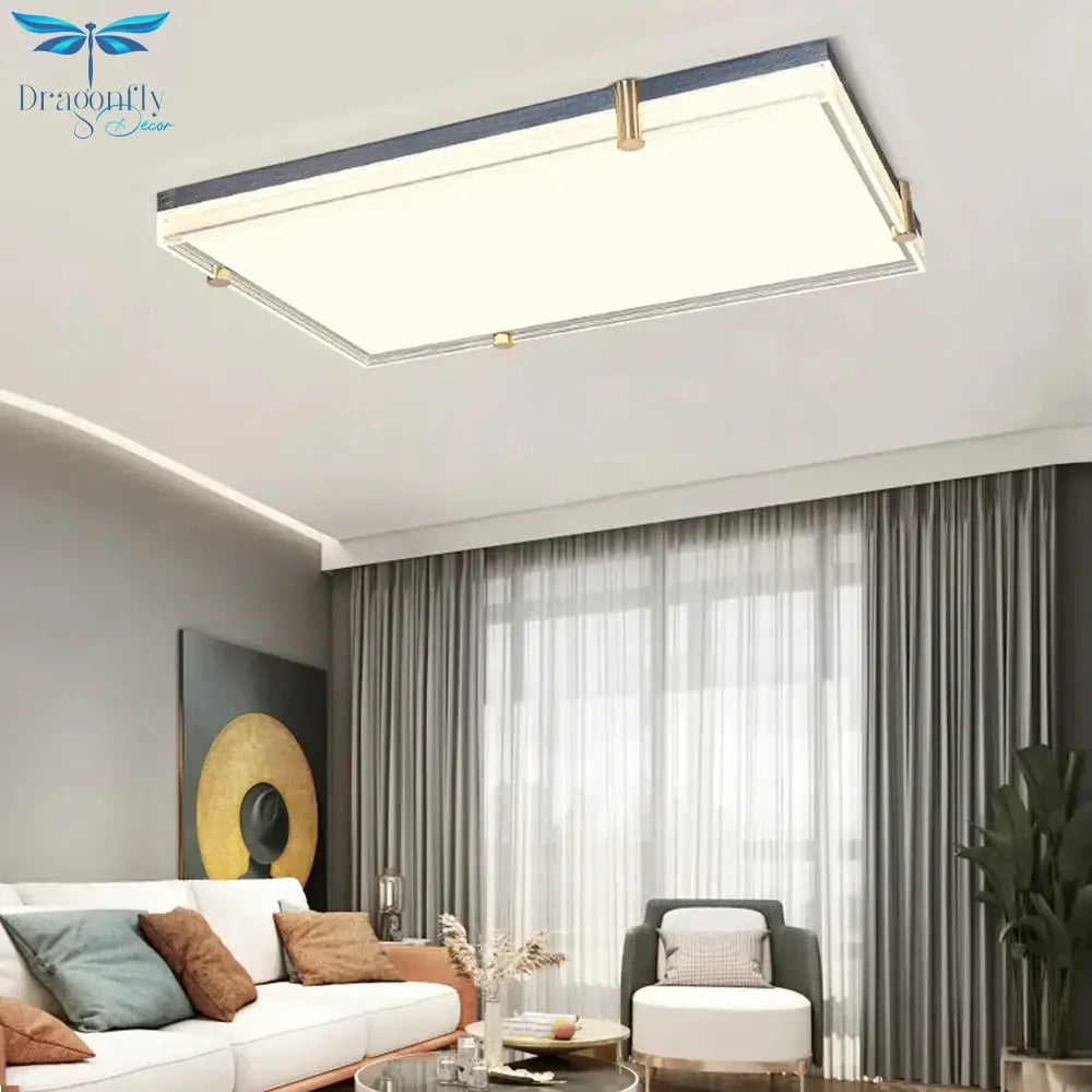 Living Room Led Ceiling Light Simple Square Master Bedroom Dining Office Study Balcony Lighting
