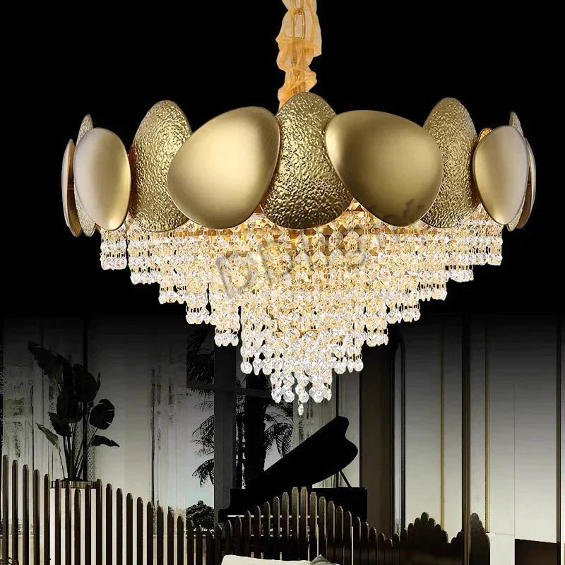 Lizzie - Crystal Luxury Tassels Led Ceiling Chandelier