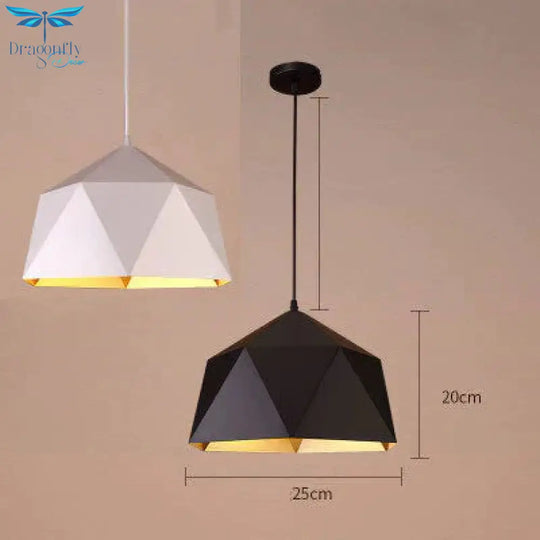 Loft Creative Single Head Iron Pot Cover Simple Restaurant Lamps American Retro Chandelier Pendant