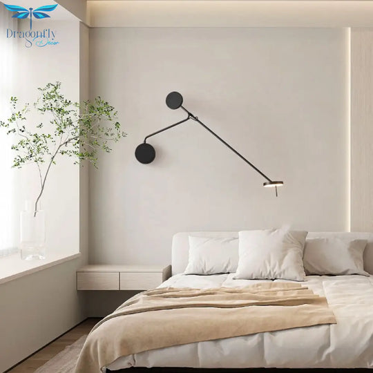 Long Arm Led Wall Lamp Home Bedside Atmosphere Decoration Sconce Minimalist Office Lights Wall Lamp