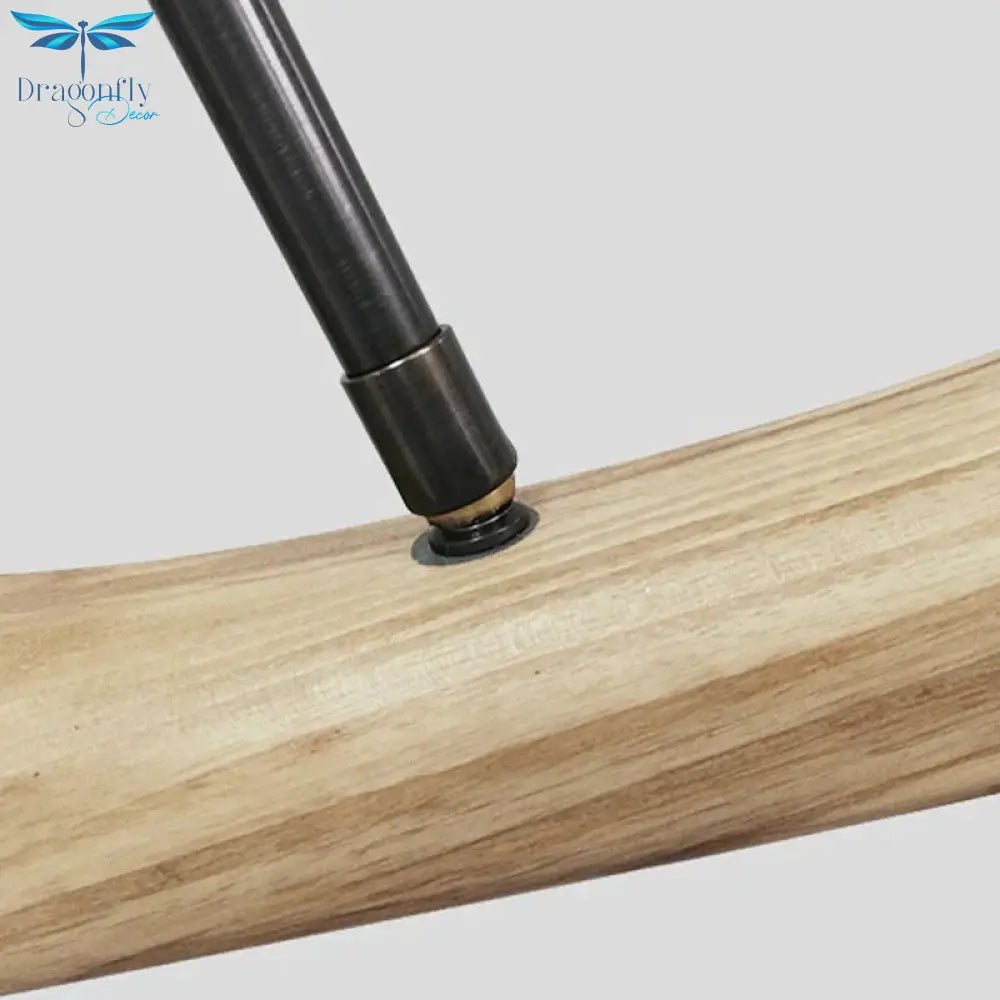 Luna - Modern Wood 3 Head Pendant Lamp Light