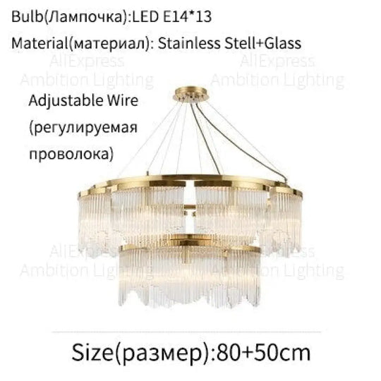 Lustrous Allure: Stainless Steel Crystal Led Chandeliers For Luxurious Spaces 13 Heads Chandelier /