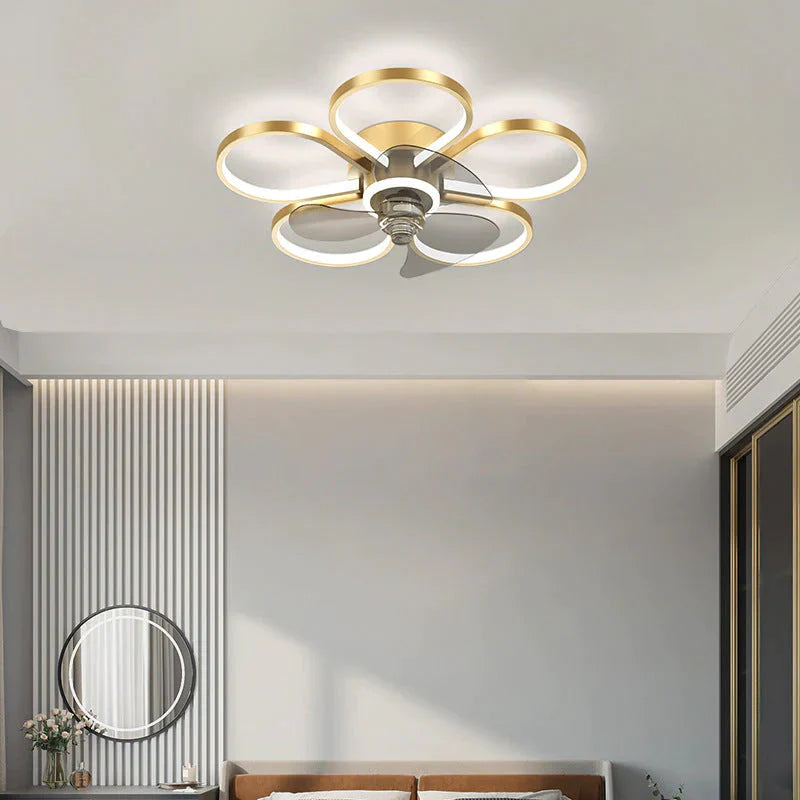 Luxury Ceiling Fan Lamp Bedroom Ultra - Thin Quiet Restaurant With Electric