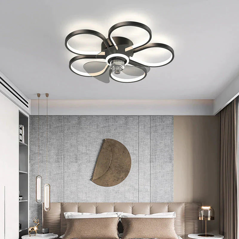 Luxury Ceiling Fan Lamp Bedroom Ultra - Thin Quiet Restaurant With Electric