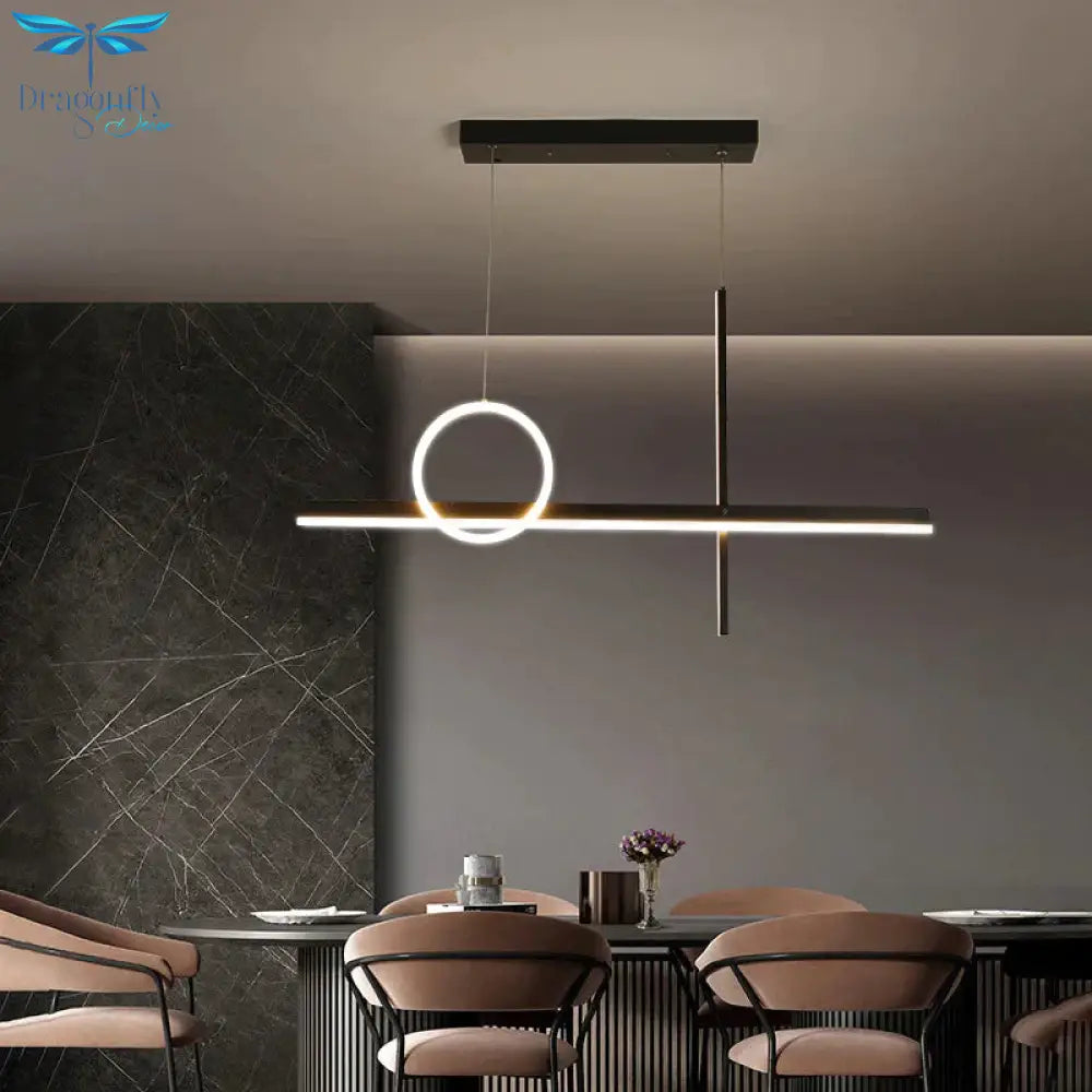Luxury Dining Room Chandelier Simple Modern Long Living Lamp Creative Personality Nordic Bar