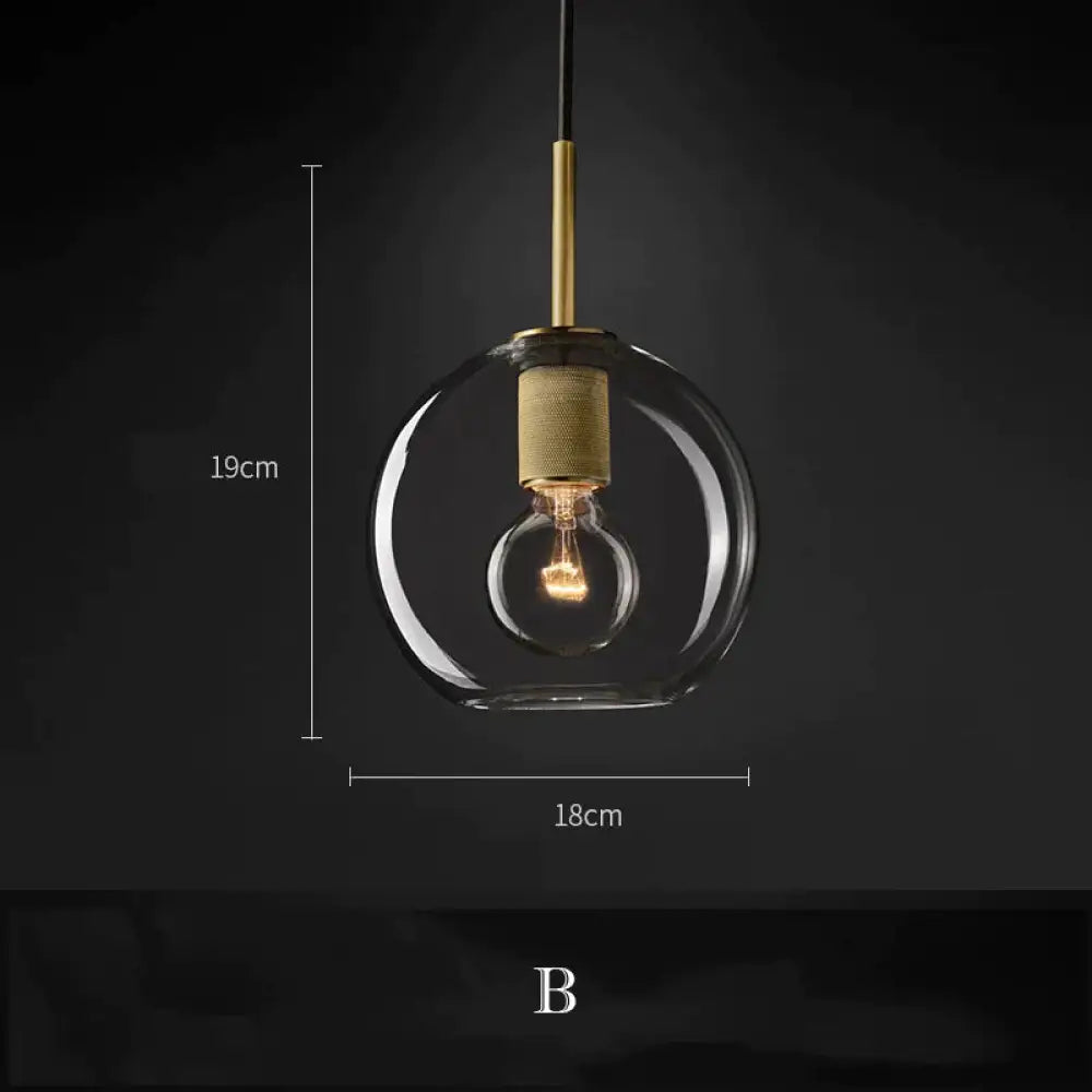 Luxury Nordic Simple Creative Personality Bedroom Bedside Chandelier B / No Light Source Pendant