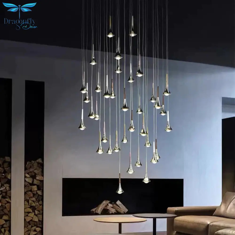 Lyra - Led Water Drop Chandelier