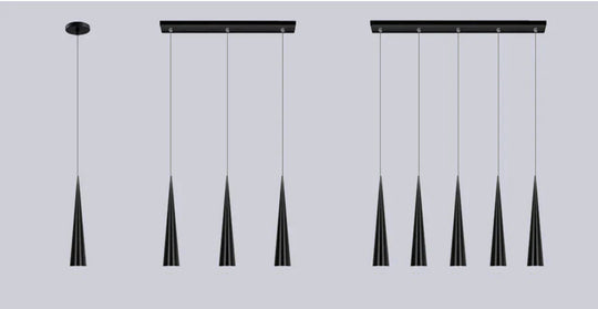 Minimalist Led Pendant Lights 5W Modern Conical Lamps Aluminum Hand Lighting Dining - Room Bar